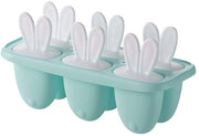 Set di forme per gelato a forma di coniglio - 6 pezzi - Forme per gelato con design anti-drip - Materiale PP di alta qualità - Dimensioni 21 x 10,6 x 9,1 cm - Forma per gelato riciclabile