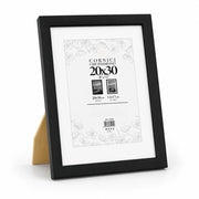 Cornice Portafoto Legno Nero Con Passepartout Disponibile in 10x15, 13x18, 20x30, 30x40 20 x 30 cm