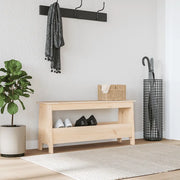 Panca da ingresso 100x28x45 cm in legno massello di pino 837382