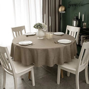 Tavolo impermeabile - alta qualità - moka Ø 120 cm - tessuto polyester - robusto - tessuto in lino duraturo - effetto impermeabile - tavolo da pranzo e da sala - protezione da pioggia per tavolo (moka Ø 120 cm)