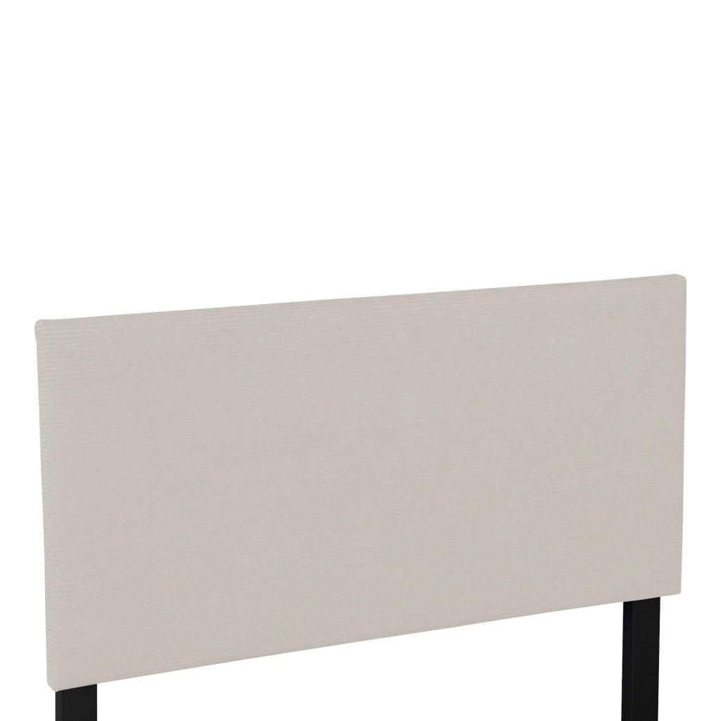 Letto Contenitore Juva con Apertura a Ribalta Letto Singolo 90x200 cm Velluto a Coste Beige Corium
