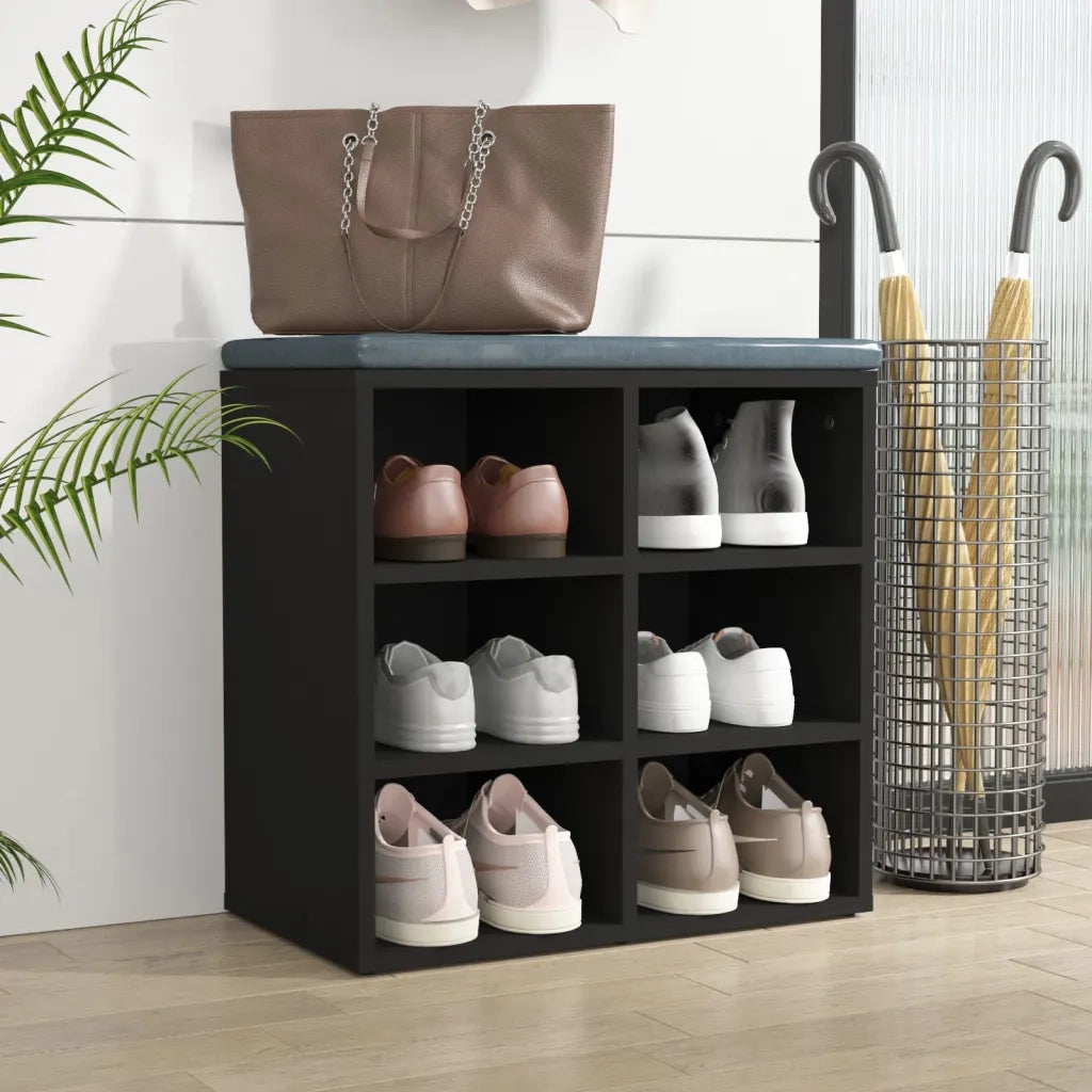 Scarpiera | Mobile per scarpe Nera 52,5x30x50 cm