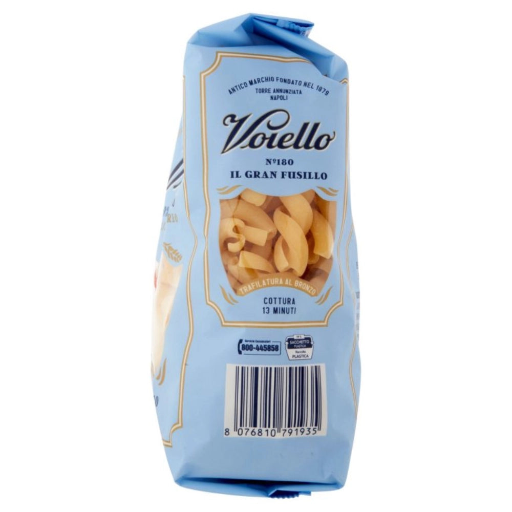 Voiello il gran fusillo n. 180 pasta trafilata al bronzo da 500 grammi