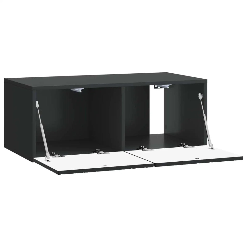 Mobile Porta TV da Muro 78,5 x 41 x 30 cm Nero 898856