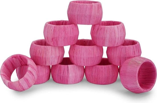 Servetringhe di rattan color viola artigianali per uso quotidiano decorazione da tavola regali 15 pollici - 12 (12 viola)