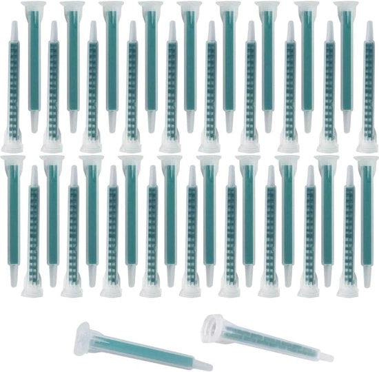 50 pezzi di bocchette per mescolare epossido - Spruzzatore di mescolamento statico - Bocchetta per cartucce adesiva - 50 ml - 1,7 oz (rapporto 1:1-1:2) FMA06-16