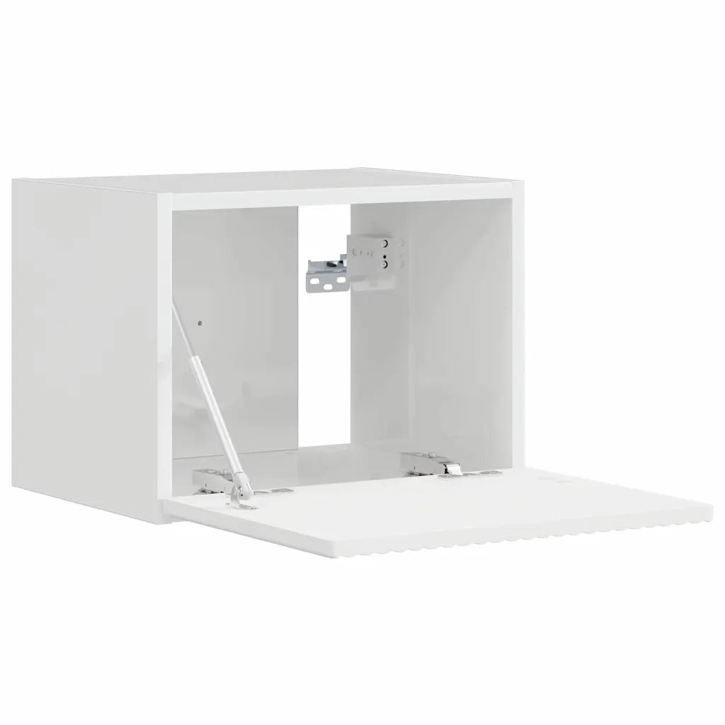 Mobile TV da parete-Mobile TV a Muro-Credenza TV Bianco Lucido 60 x 31 x 29.5 cm 930630