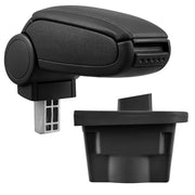 Poggiabraccio con vano portaoggetti per Opel Astra J - Similpelle - nero [pro.tec]