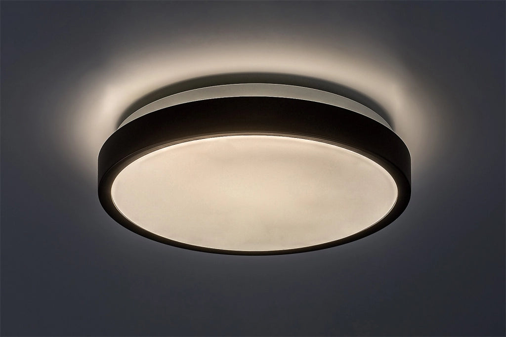Plafoniera bagno Rabalux Samira Ø25 nero IP44 LED 18W