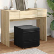 Pouf Nero 41 x 41 x 40 cm Velluto e Legno Ingegnerizzato 876754
