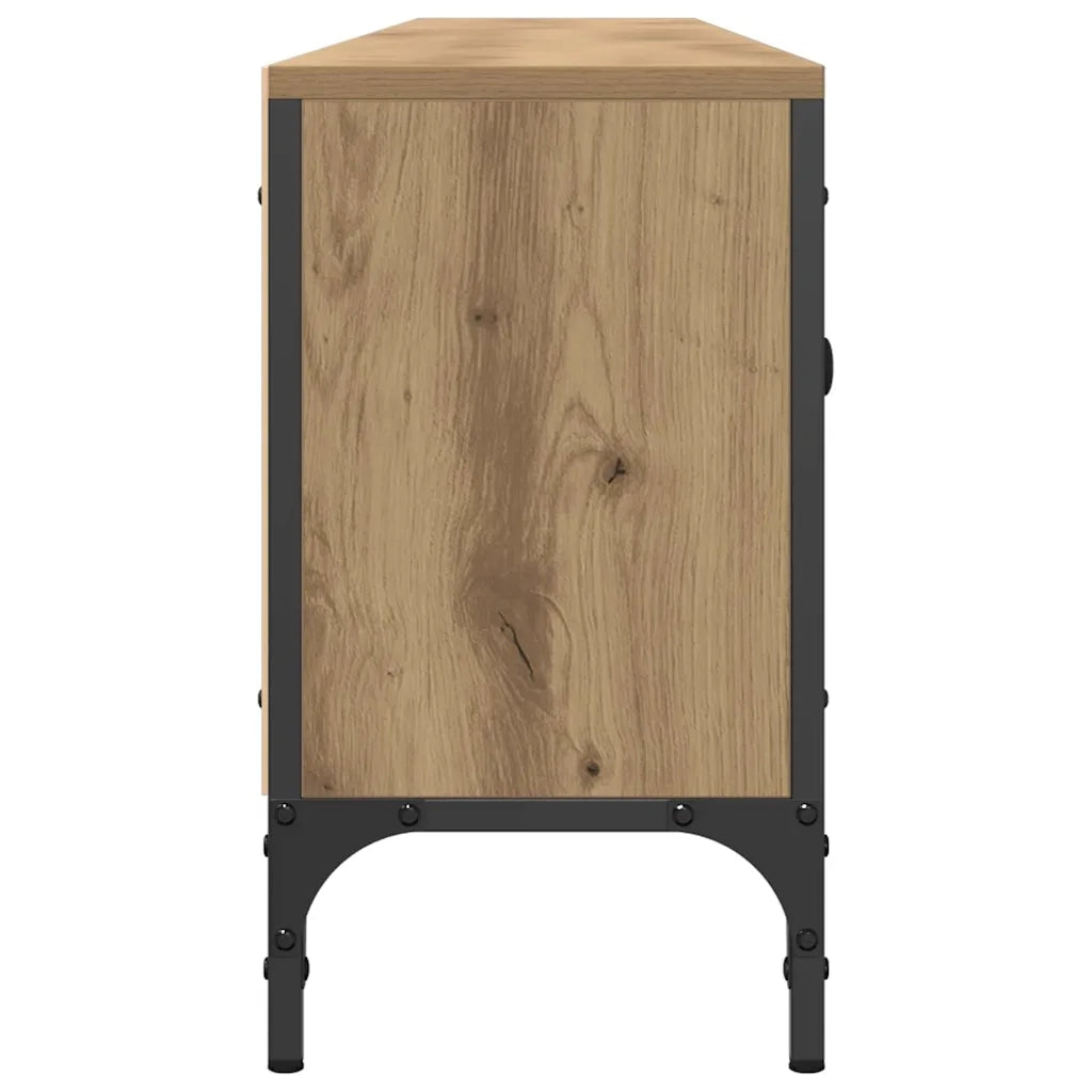 Mobile TV Cassetto Rovere Artigianale 200x25x44cm in Truciolato