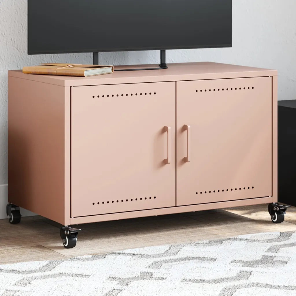 Mobile TV Rosa 68x39x43,5 cm in Acciaio 846639