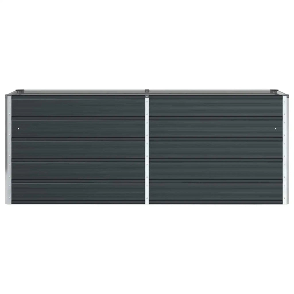 Fioriera Antracite 195 x 50 x 75 cm Acciaio zincato 42018205
