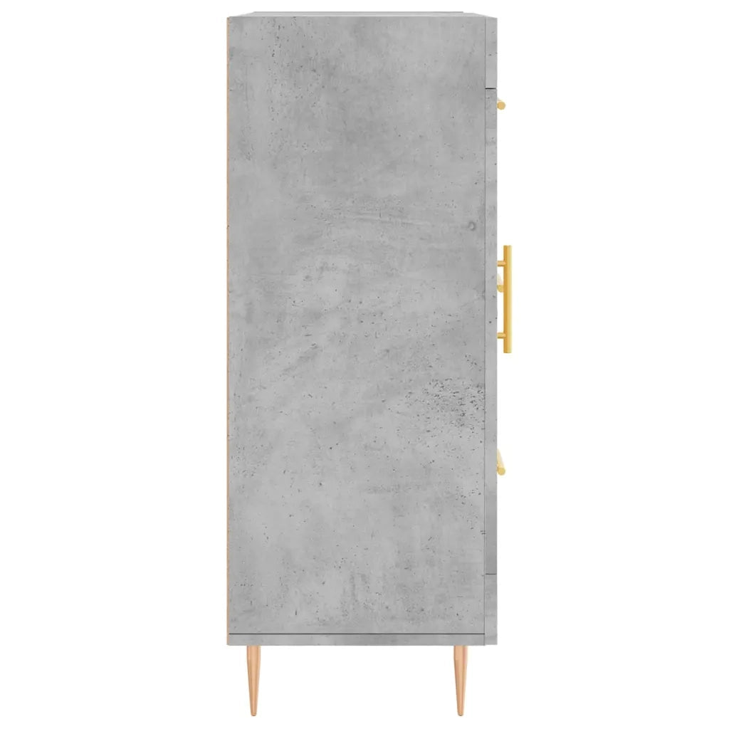Credenza Grigio Cemento 69,5x34x90 cm in Legno Multistrato