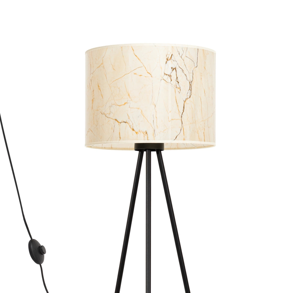 Lampada da terra PURELA treppiede marmo beige E27 Pure Lume