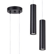 Lampada a sospensione moderna nera doppia 2xGU10 MODENO
