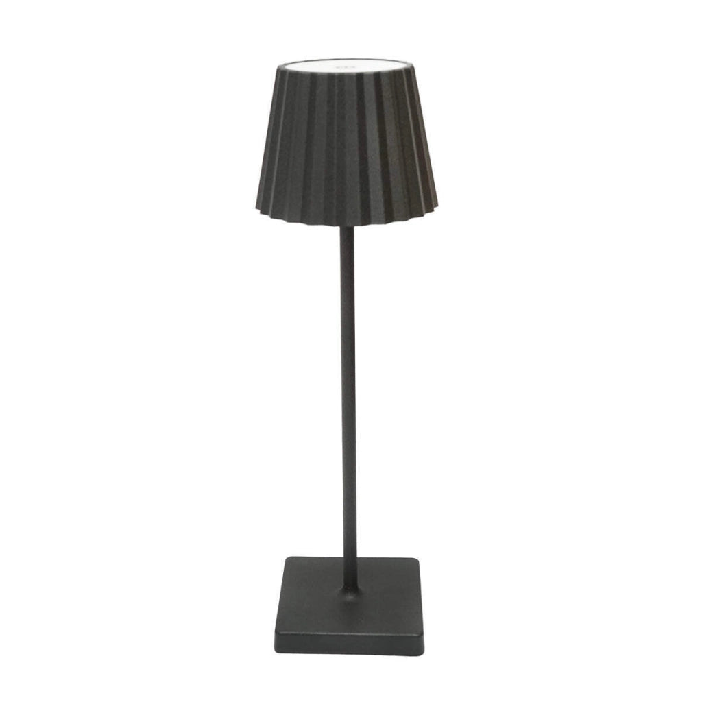 Lampada da tavolo LED, 3W, ricaricabile, 3.7V 1800mAh, USB 5V 1A, nera, Breckner Germany