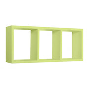 Mensola da Muro, Libreria Sospesa, Libreria da Parete, Scaffale da Parete, Verde, 70x30 p15,5 cm - Tristano