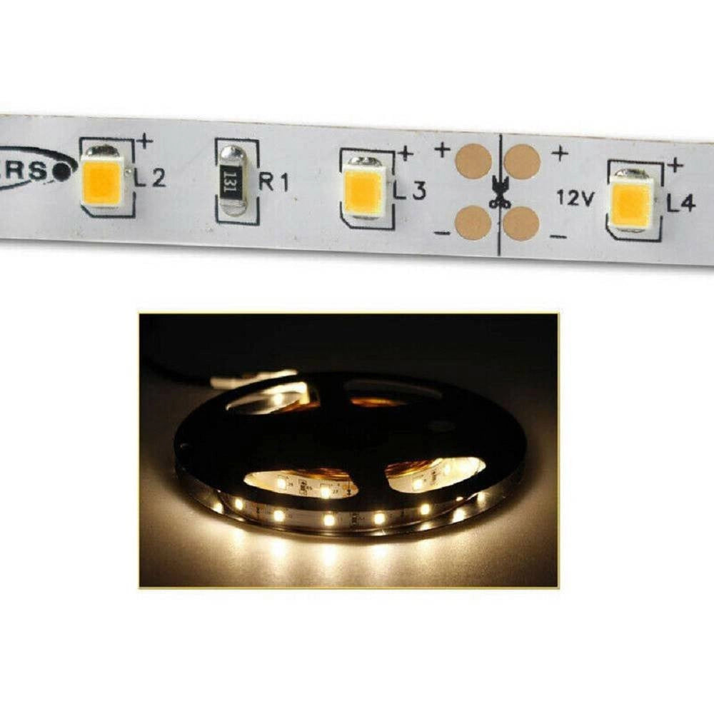 Trade Shop - Striscia Led 2835 Strip 5mt Bobina Luce 3000k 4000k 6500k Blu Ip22 2835-12v -