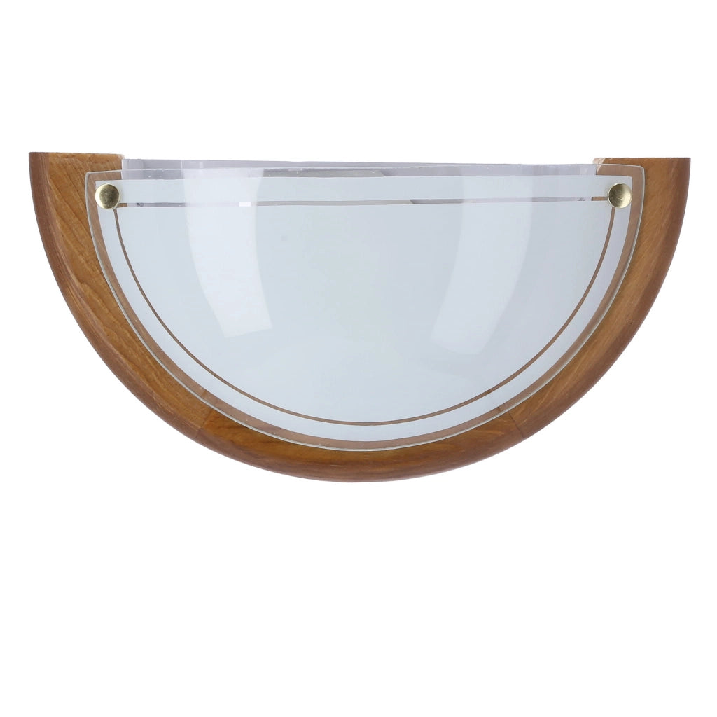 Plafoniera Candellux 11-32457 legno naturale bianca 30cm E27