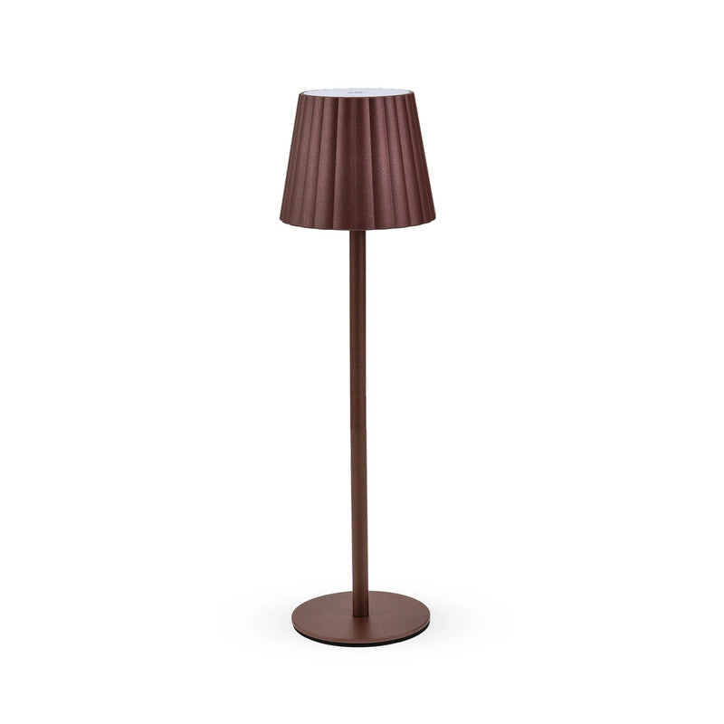 LAMPADA LED RICARICABILE DA TAVOLO AURORA RUGGINE- 12,0 pz
