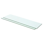 Mensole in Vetro Trasparente 2 pz 60x12 cm cod mxl 33523