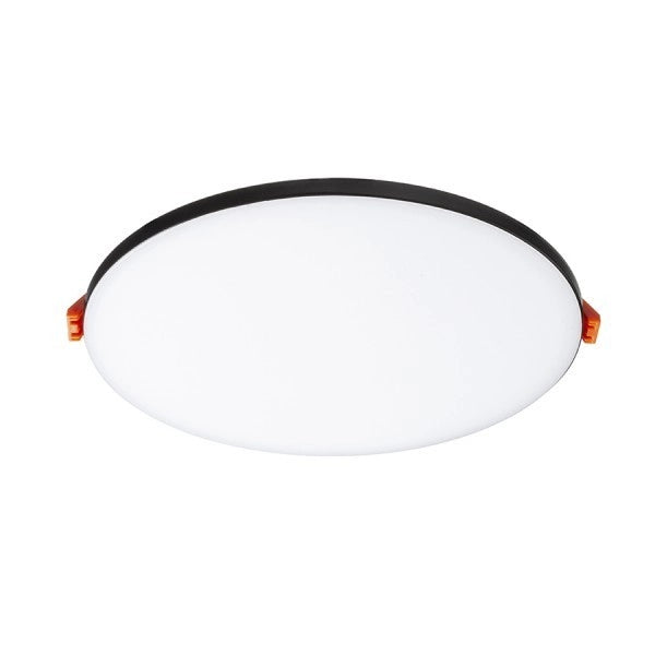 Lampada plafoniera BJORK R 16 da incasso nero  230V LED 12W  3000K
