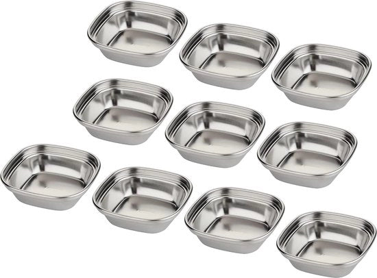Set di Sausbekers RVS da 10 pezzi - Prodotto Sostenibile e Versatile - Progettazione Stilistica