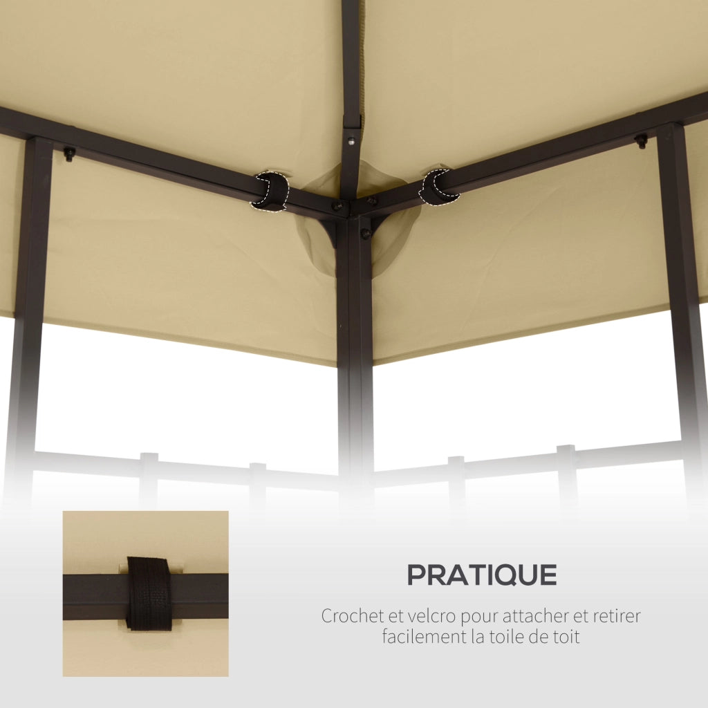 Telo di Ricambio per Gazebo ¨C Xylo ¨C 3x3m Beige