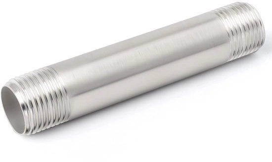 Buisleiding 100mm - 304 Acciaio Inossidabile - Fusto Maschio BSP - Connettore Tubo - Resistenza alle basse temperature - Installazione semplice - Tubo