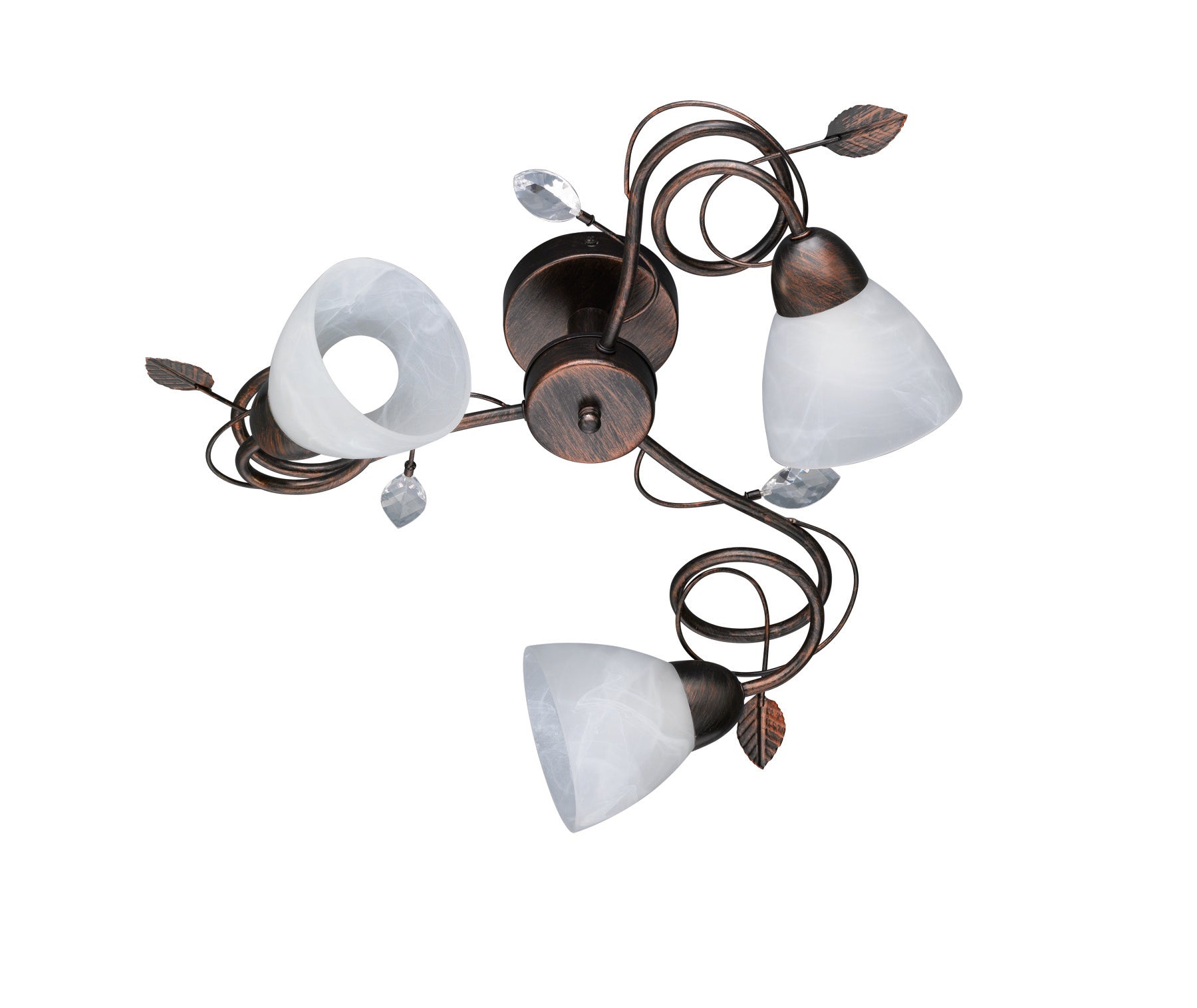 Plafoniera da Interno  E14 in Metallo Ruggine Anticato