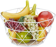 Scatola per frutta in metallo - Design industriale - 145x28x28 cm bianca con ferro e legno