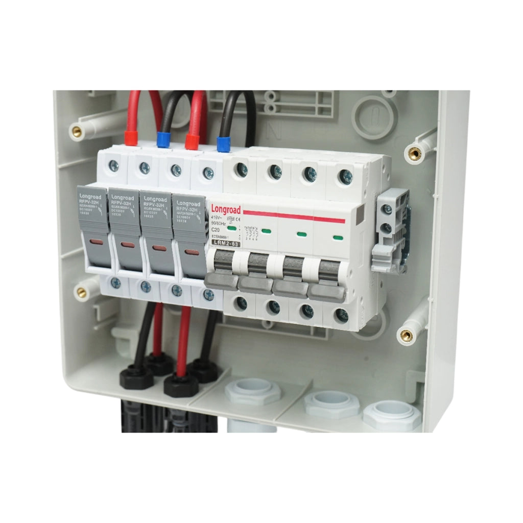 Quadro portafusibili a 8 moduli, dotato di trifase per impianti da 5-10KW Breckner Germany