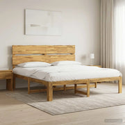 Letto matrimoniale con testiera ROSTOCK Bianco 200 x 200 cm 3405499