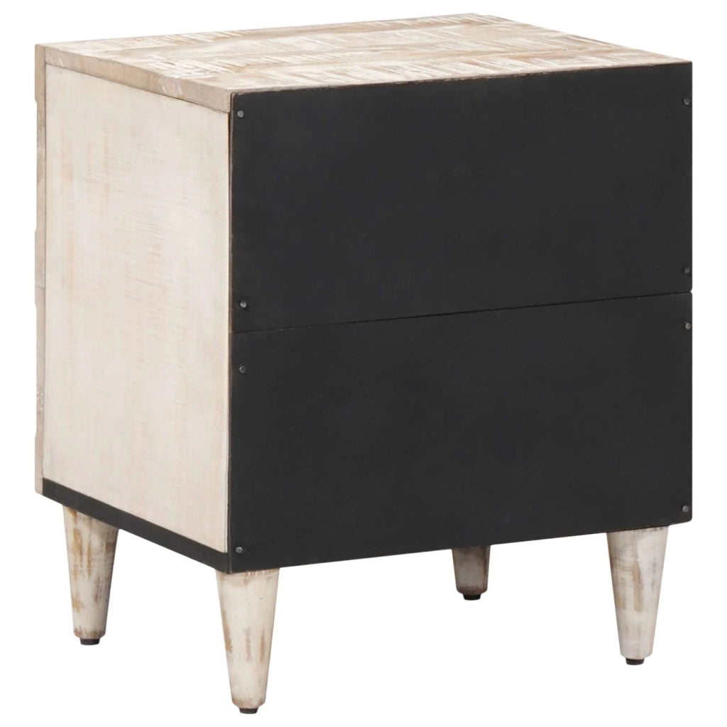 Armadio da Notte 2 pcs Bianco 40 x 33,5 x 46 cm