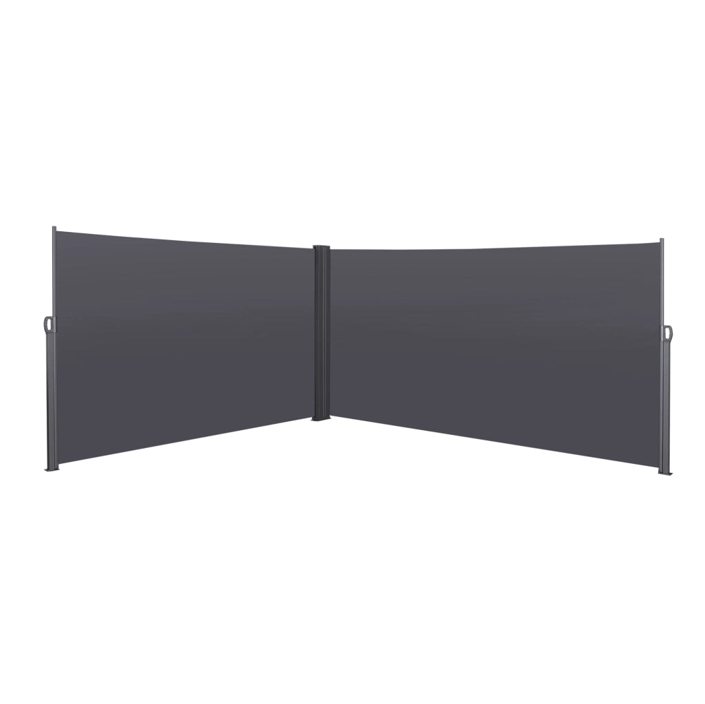 Tenda laterale retraibile per balcone; terrazza e giardino; grigio scuro