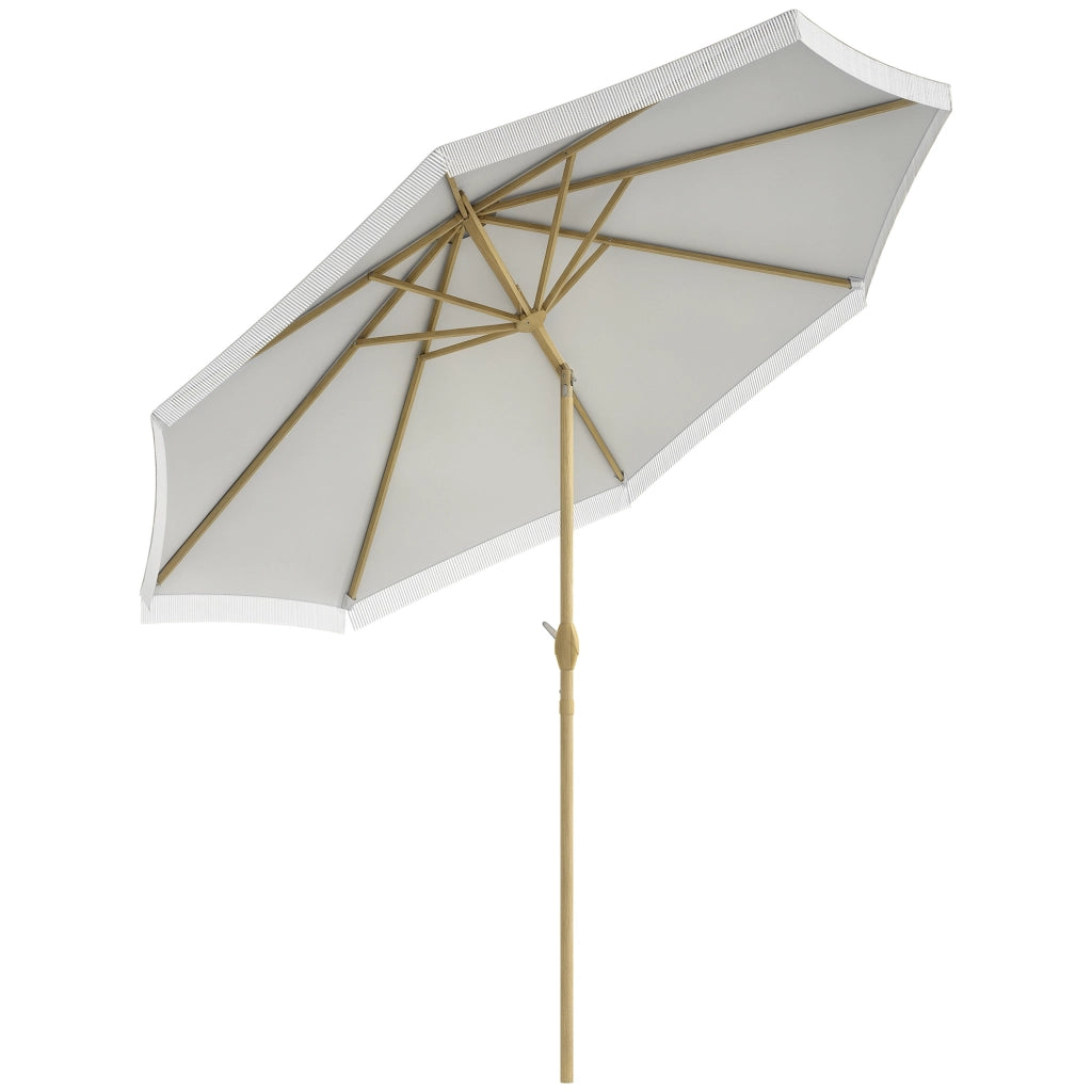 Ombrellone da giardino inclinabile ¨C zephmum ¨C ?265x244cm bianco