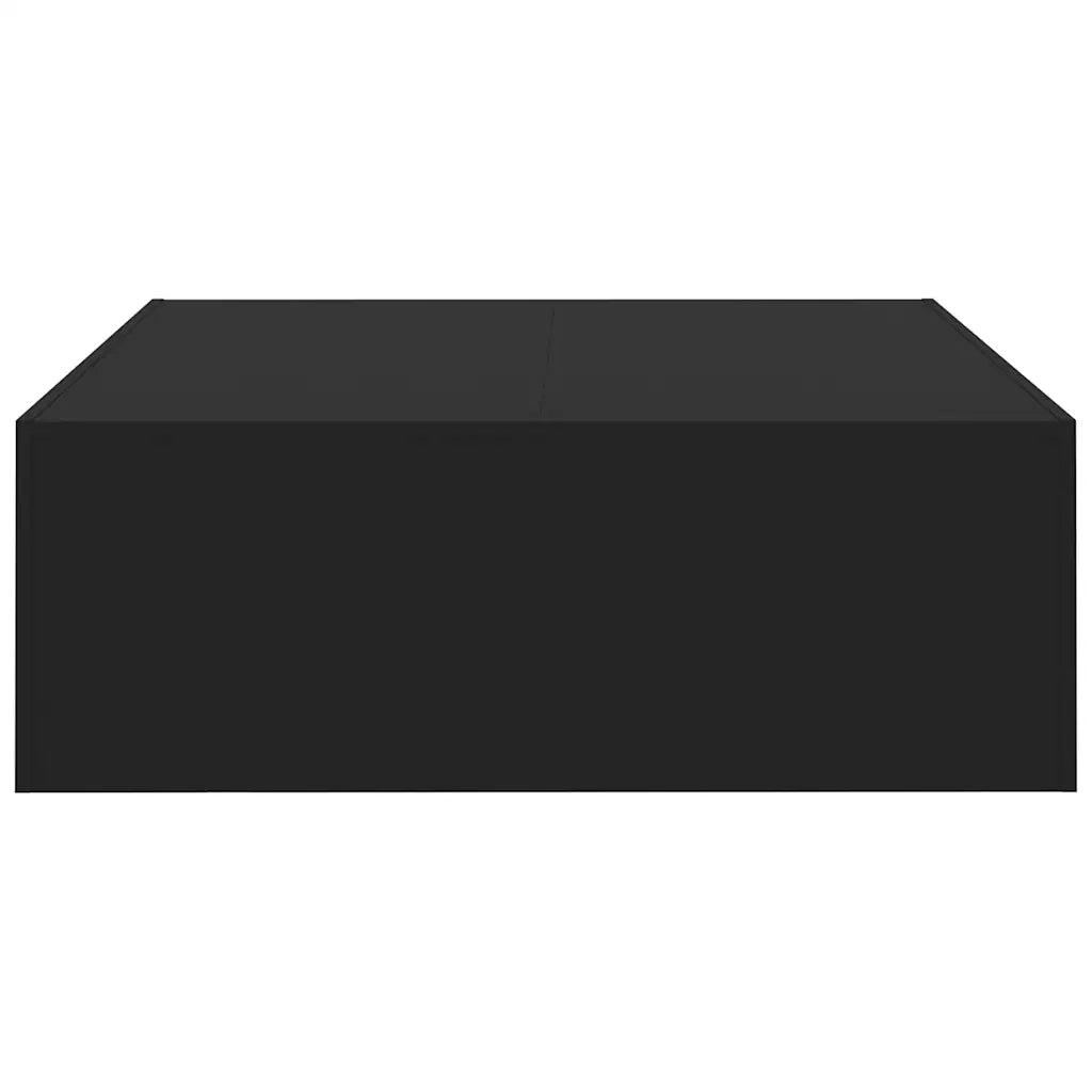 Tavolino da Salotto-Tavolino da soggiorno-Tavolo Nero 100x100x35 cm in Truciolato