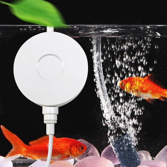 Mini pompa di aria per acquario - Economica e efficiente fornita di ossigeno con pietra di aria