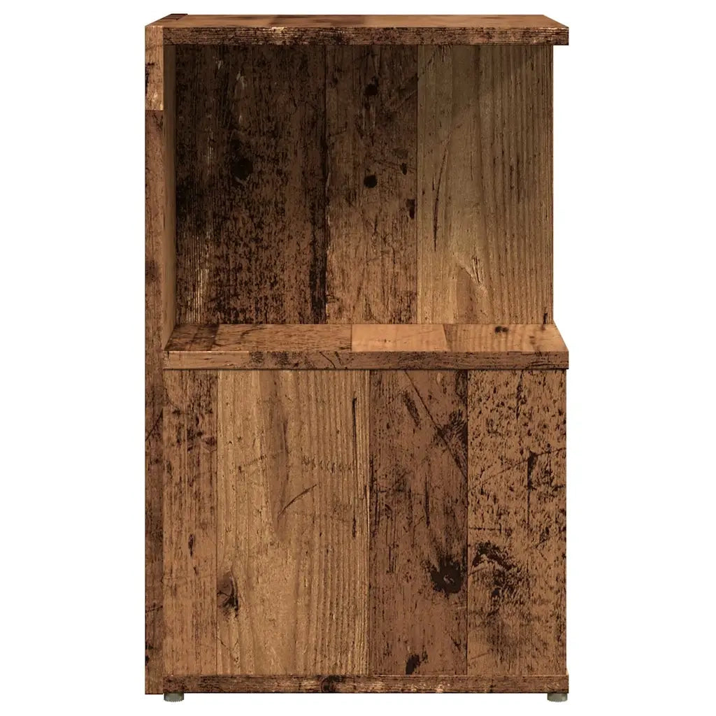 Comodino Legno Vecchio 35x35x55 cm in Legno Multistrato 856530