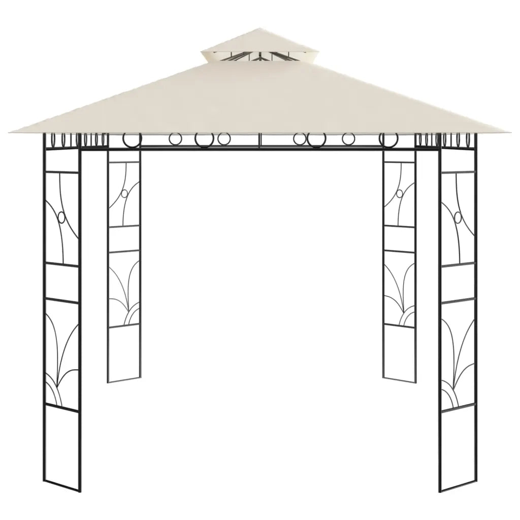 Gazebo 4x3x2,7 m Crema 160 g/mÂ²
