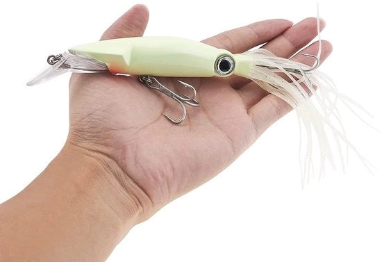 Decorazione da Parete con Octopodi in Plastica - Dimensioni: 14 cm - Modelli Octopus/Octopus Snoek - Materiale: Plastica - Luminoso - Tentacoli Molli - Resistente ai Colpi - Vite con Viti