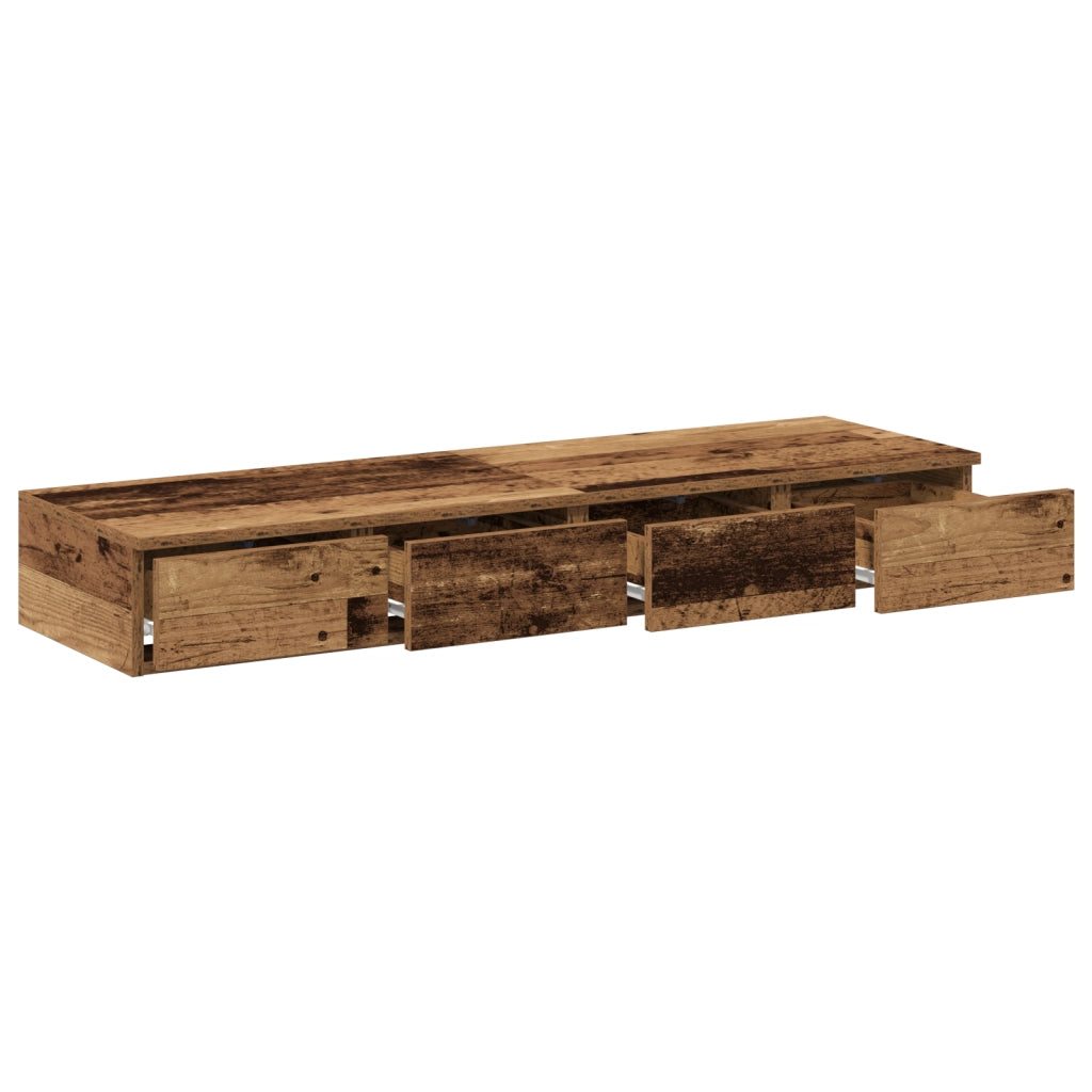 Cassetti Letto Legno Vecchio 120x36,5x16,5 cm Legno Ingegnerizzato