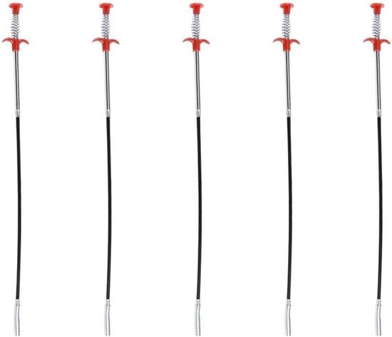 5 paia di pinze flessibili e robuste da 60 cm per macchina di scavo con ganci e 4 pinze