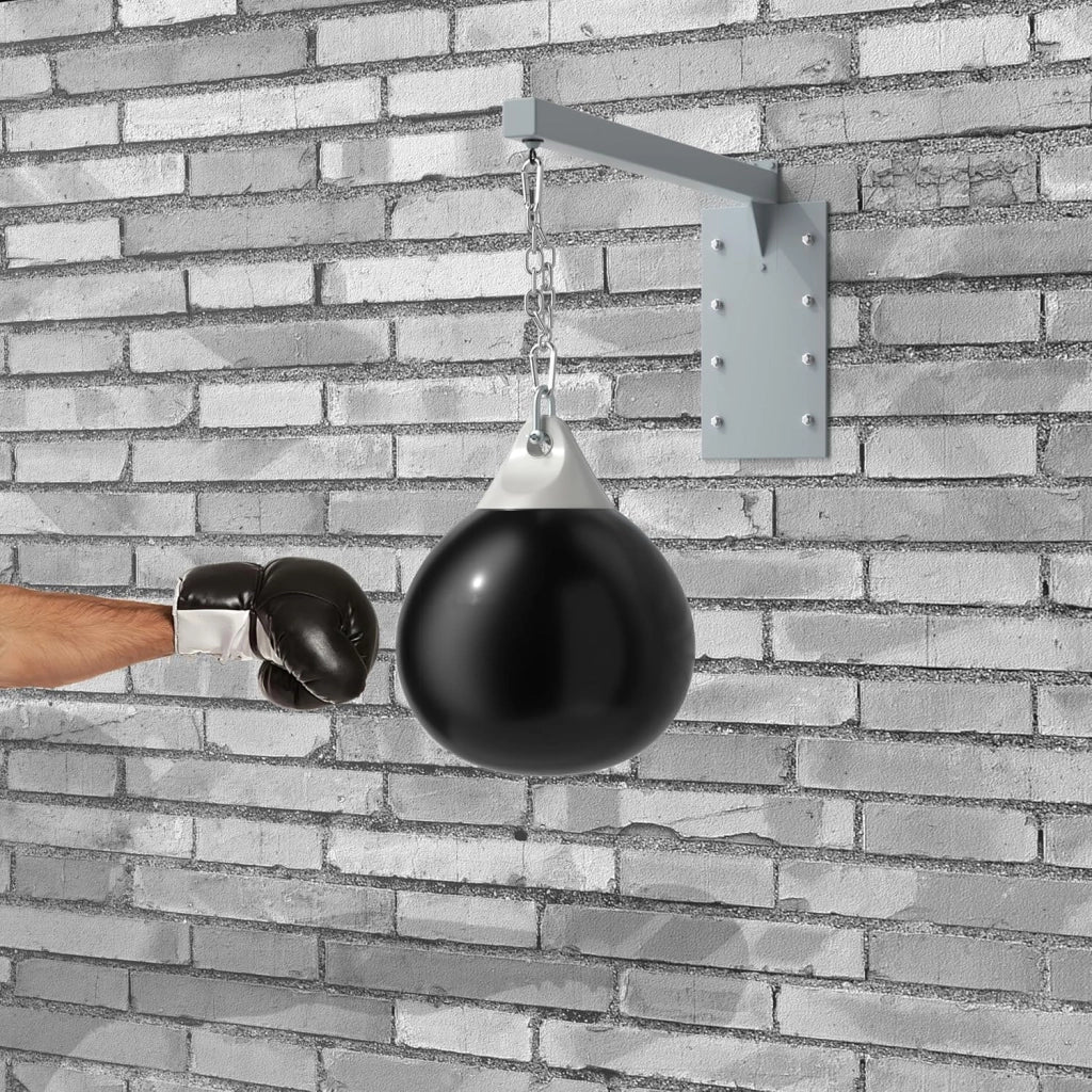 Sacco da boxe per boxe, sacco da allenamento, con tubo dell'acqua, catena in metallo e moschettone, per adulti e ragazzi