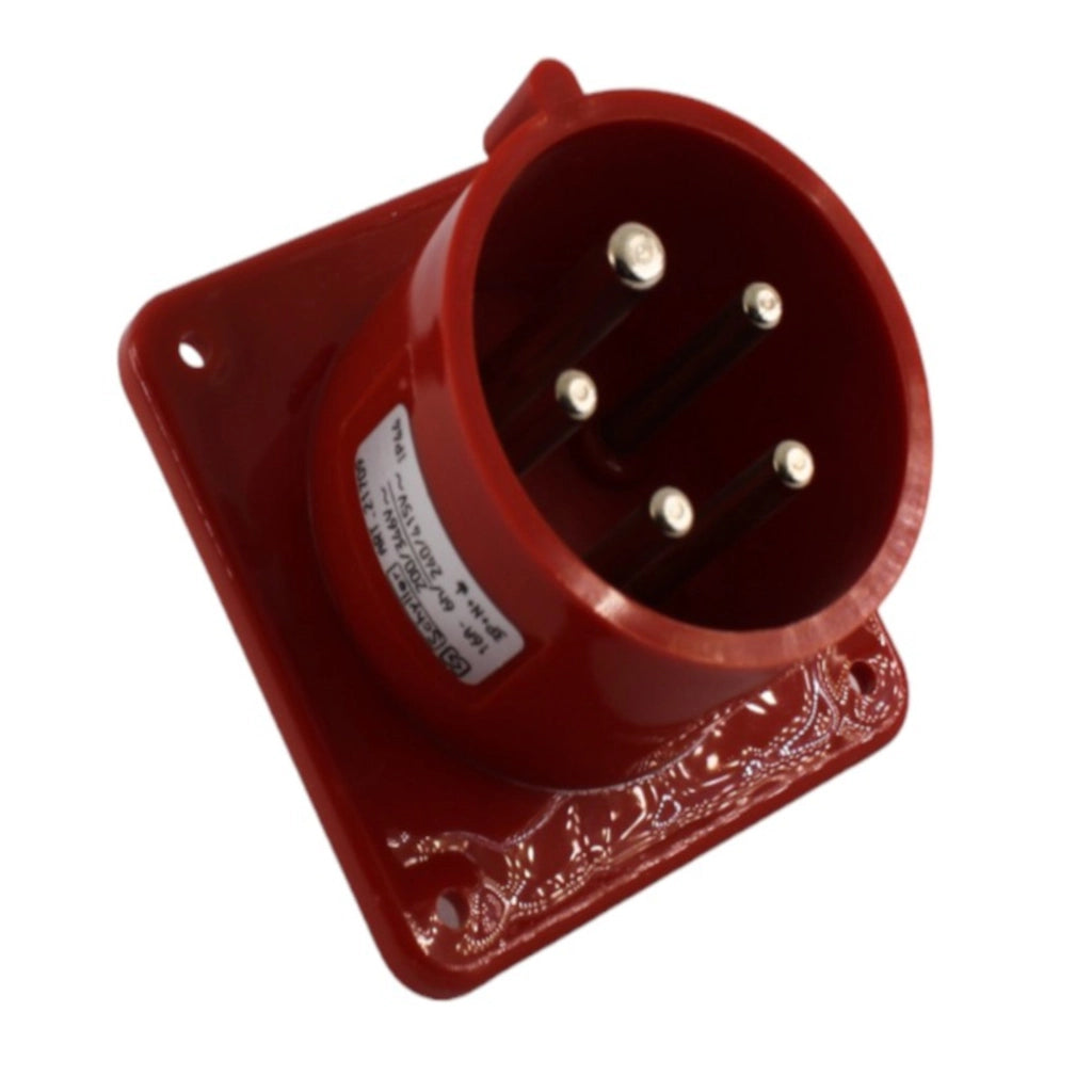 Spina dritta da incasso 16A 3P+N+T 380V IP44 Schyller