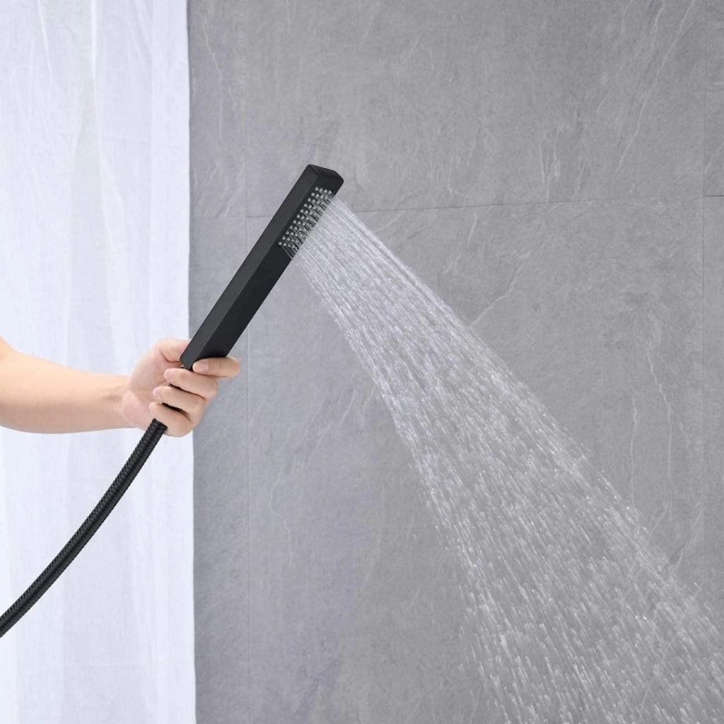 Miscelatore a pavimento per vasca freestanding black calcutta in ottone *** tinta nero, confezione 1