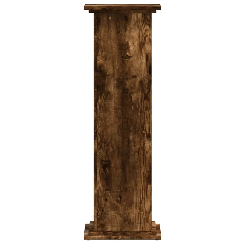 Supporto per piante | Sostegno per piante Rovere Fumo 33x33x100 cm in Truciolato