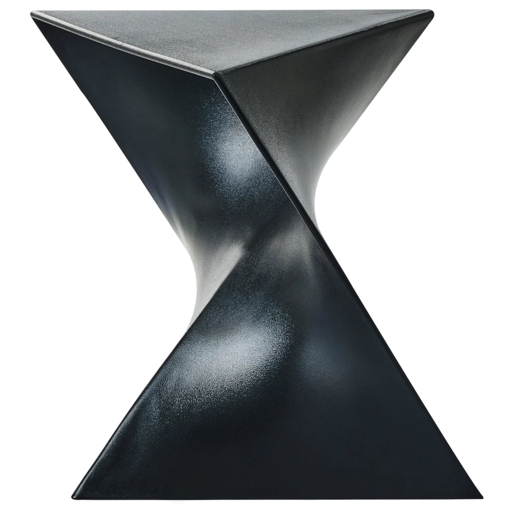 Tavolino in plastica tringolare nero soggiorno elegante