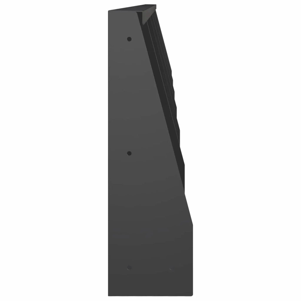 Muro di contenimento 6 pz 40 x 12 x 30 cm Acciaio Nero 3449135